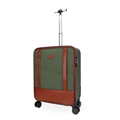 Canvas Wheeled Carry-On Suitcase
