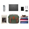 Green Canvas Bicycle Double Pannier Bag