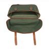 Green Canvas Bicycle Double Pannier Bag